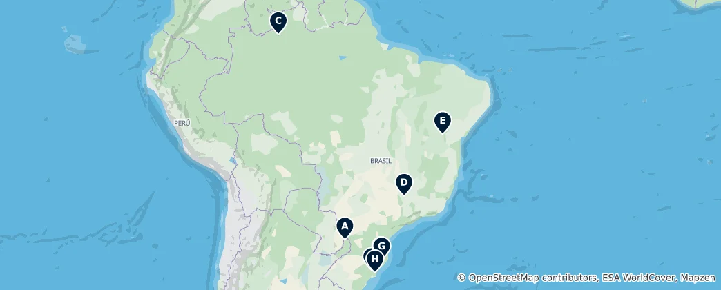 Mappa di Stunning Waterfalls