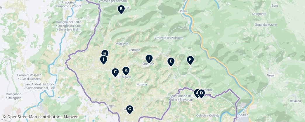 Map of Brda Essentials