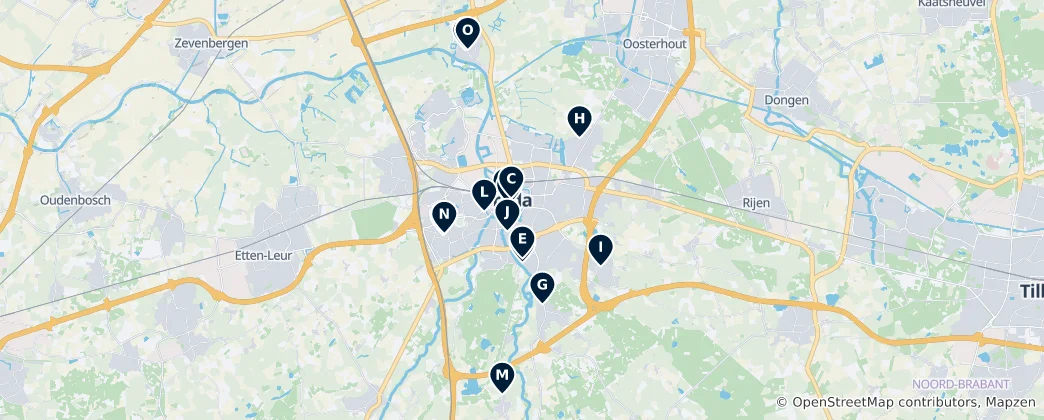 Map of Historic Churches and Chapels