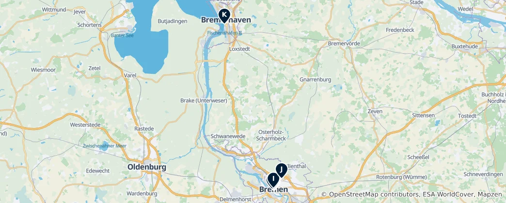 Map of Freie Hansestadt Bremen Essentials