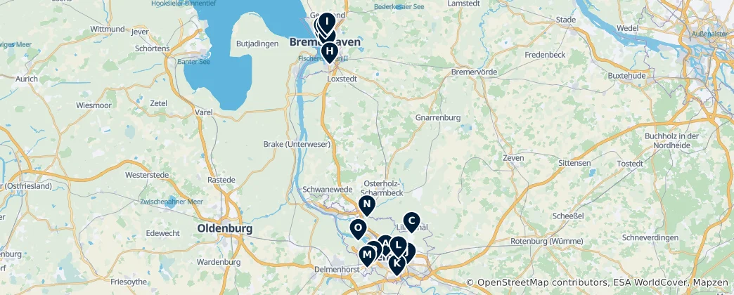 Map of Historic Churches & Religious Sites