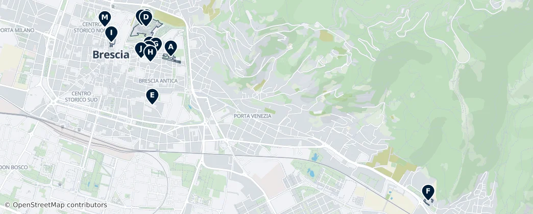 Brescia Highlights — Map