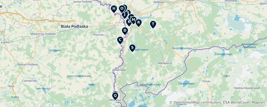 Mapa Historical Monuments & Forts