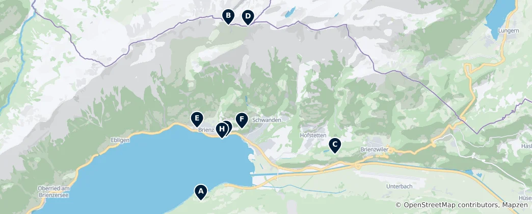 Térkép: Brienz Essentials