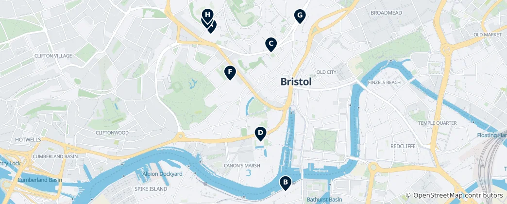 Mappa di Bristol Museums & Galleries