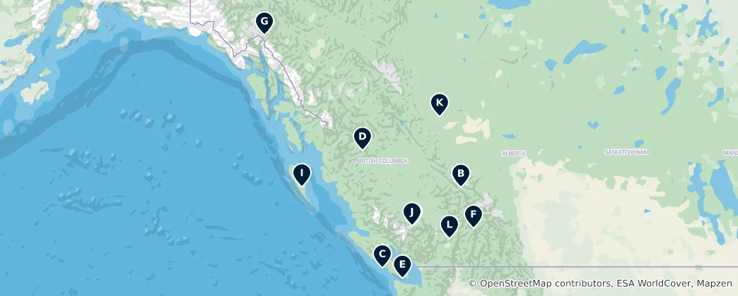 Map of Best Campgrounds & Outdoor Sites