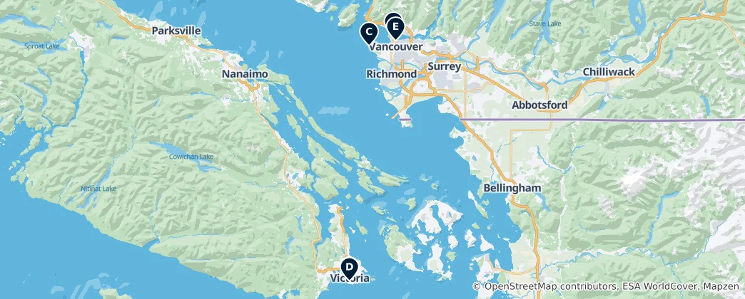 Mappa di Hidden Gems