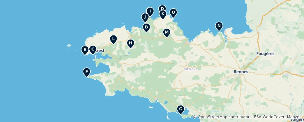 Mappa di Scenic Viewpoints & Landscapes