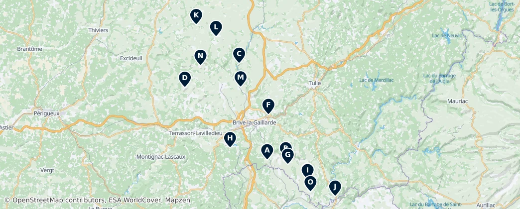 Map of Castles & Manor Houses