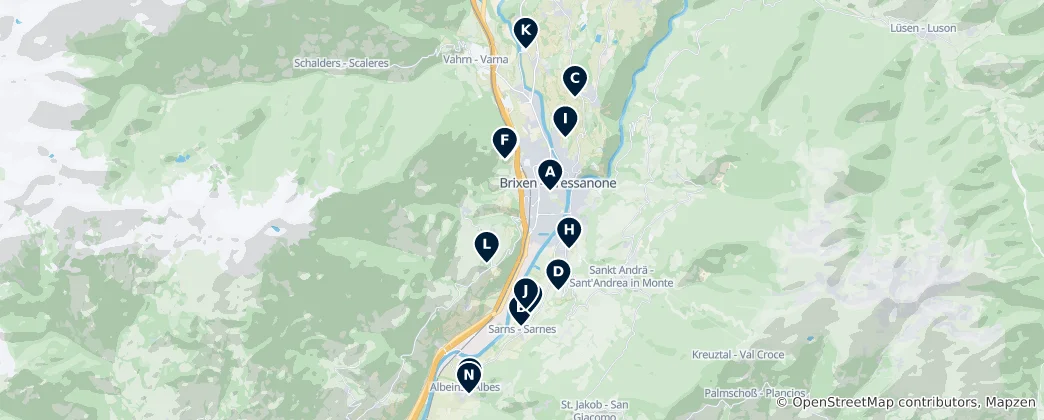 Mapa Historical Sites & Castles
