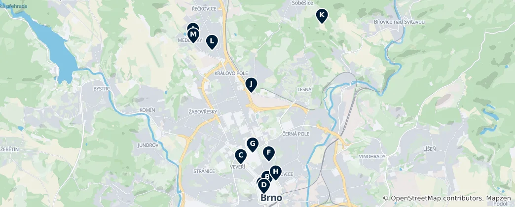 Mappa di Best Restaurants & Cafes