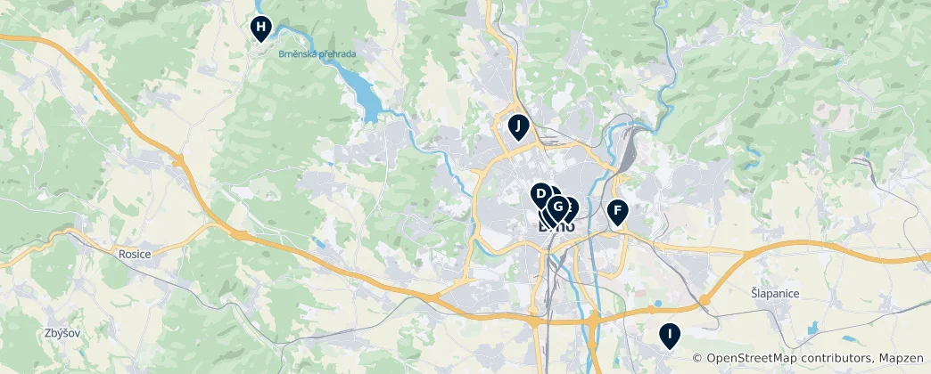 Map of Churches & Religious Sites