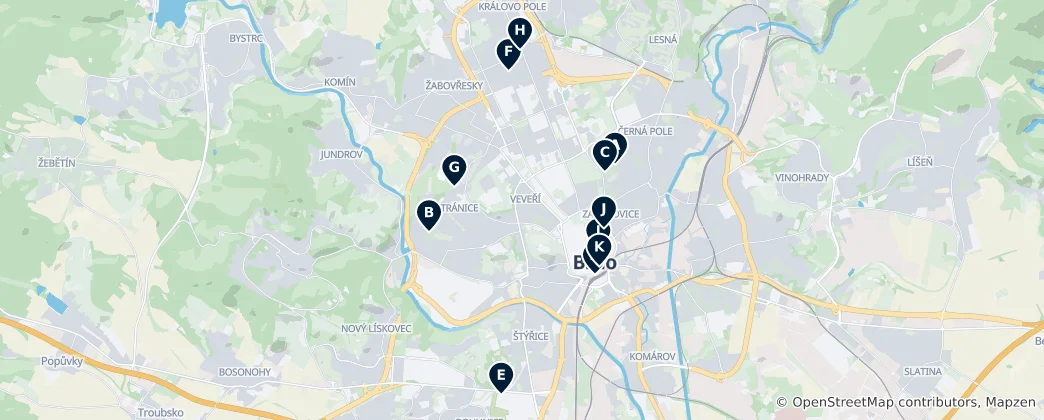Map of Modernist Architecture