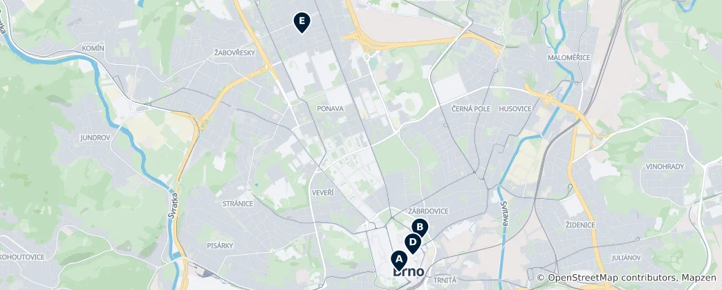 Map of Theatres & Performing Arts