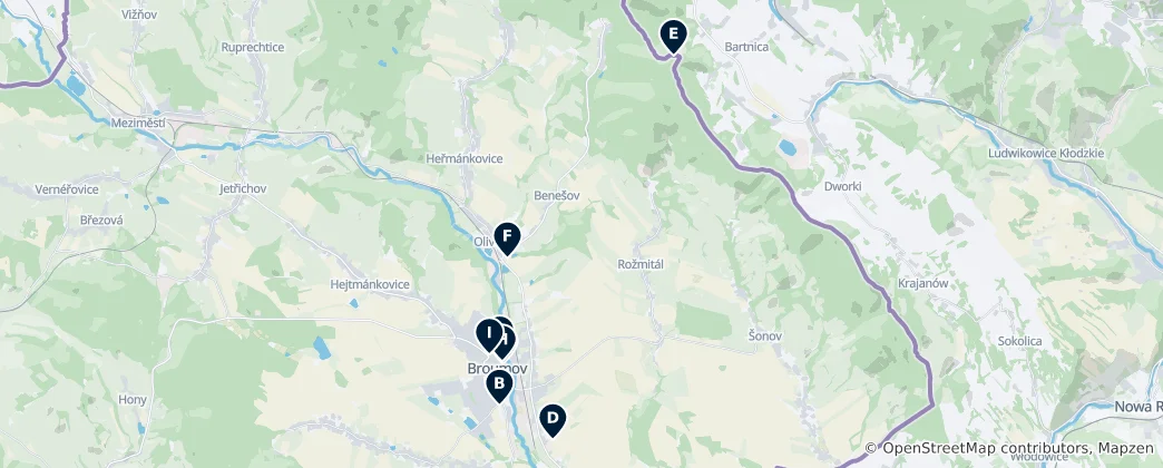 Mapa Broumov Essentials