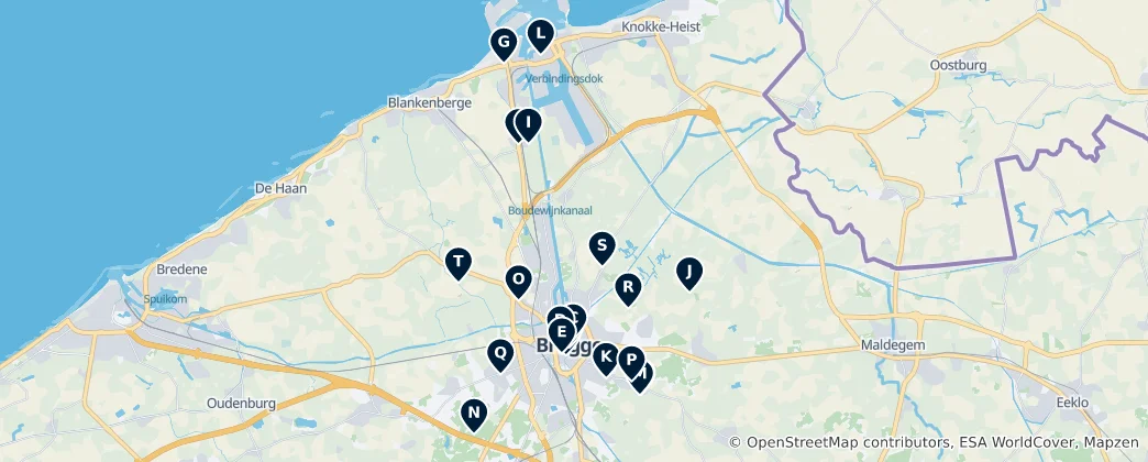 Carte de Bruges' Sacred Sites