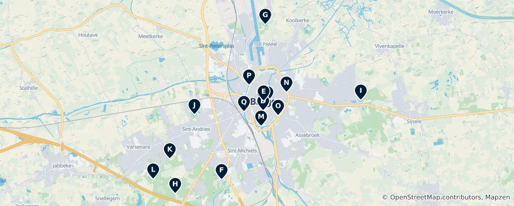 Map of Castles & Historic Buildings