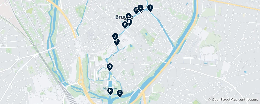 Map of Iconic Canals and Bridges