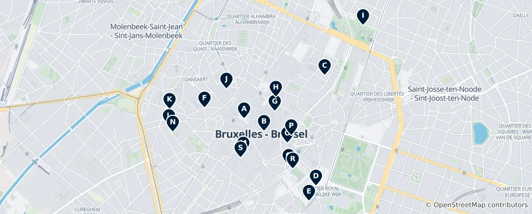 Mapa De Ruta de Arte y Cultura de Bruselas