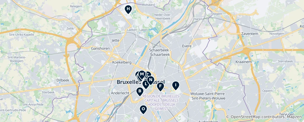 Map of Brussels Essentials