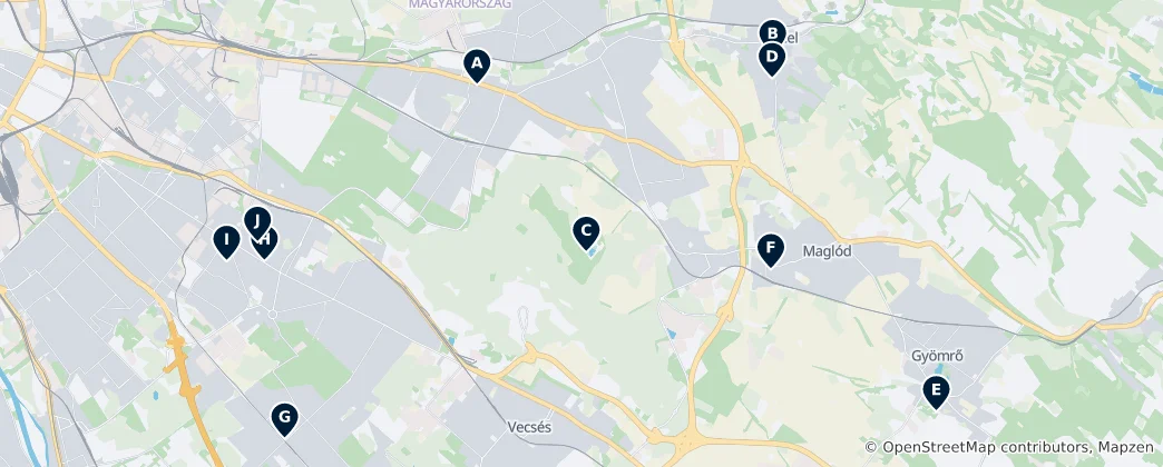 Map of Castles and Art in Budapest