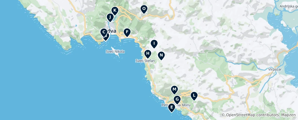 Mapa Sacred Christian Sites