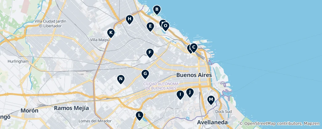 Map of Best Parks & Plazas