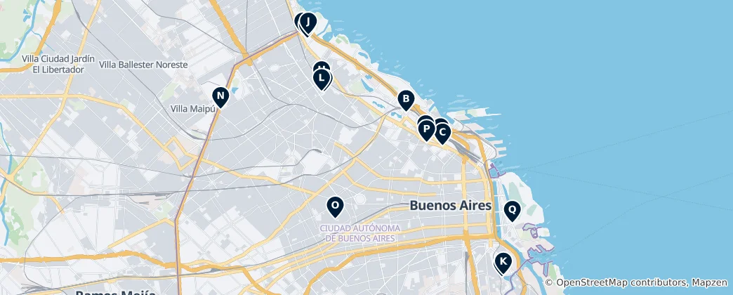 Museums & Art in Buenos Aires Haritası