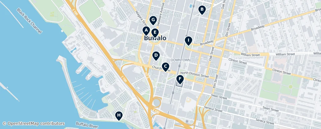 Architectural Landmarks — Map