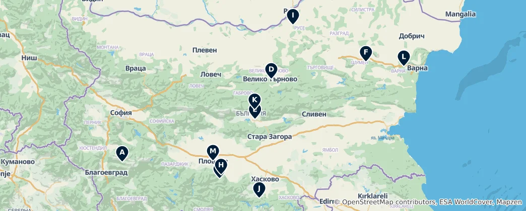 Map of Bulgaria Essentials