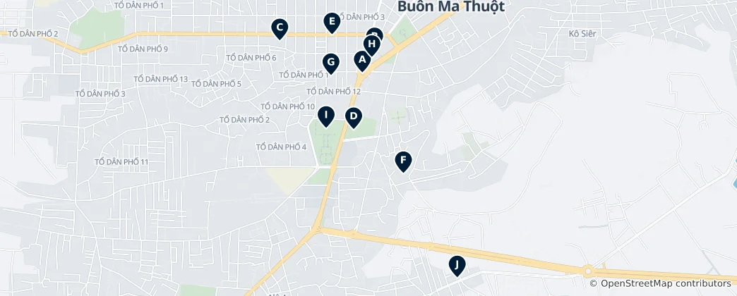 Mapa Buon Ma Thuot Essentials