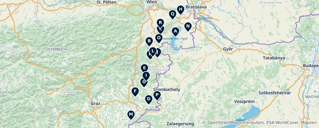 Map of Burgenland's Crown Jewels: Must-See Attractions