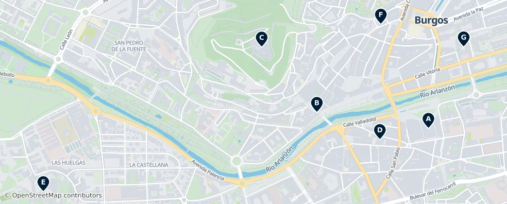 Map of Best Museums in Burgos