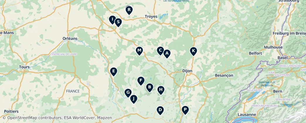 Burgundy's Archaeological Treasures — Mappa