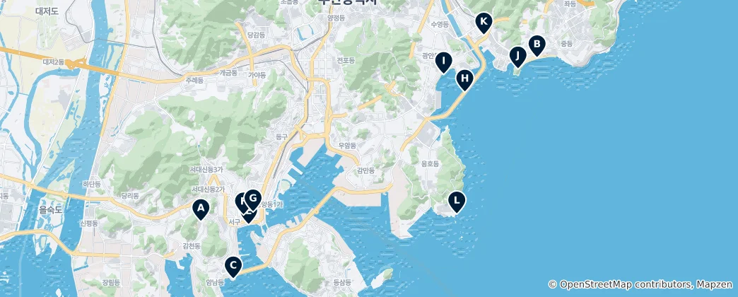 Map of Busan Essentials