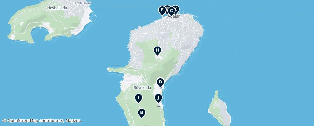 Büyükada Island's Absolute Essentials — Harita