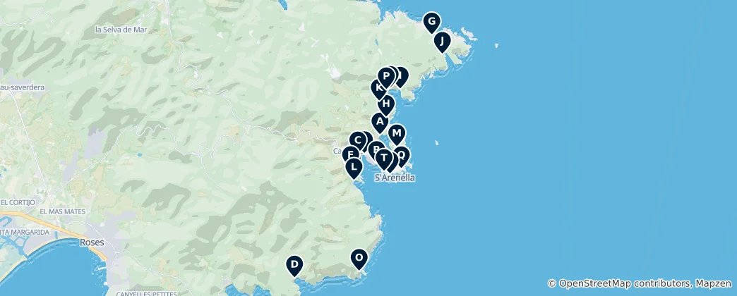 Karte von Coastal Retreats
