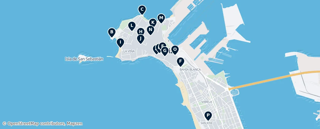 Historic Sites of Cádiz Haritası