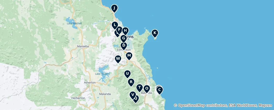 Mapa Camping and Caravan Adventures