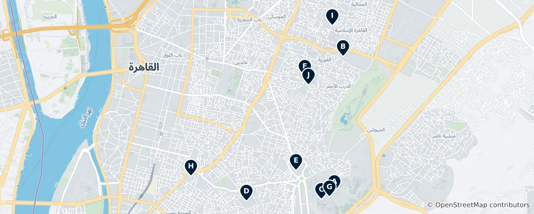 Mapa De Cairo's Islamic Heritage