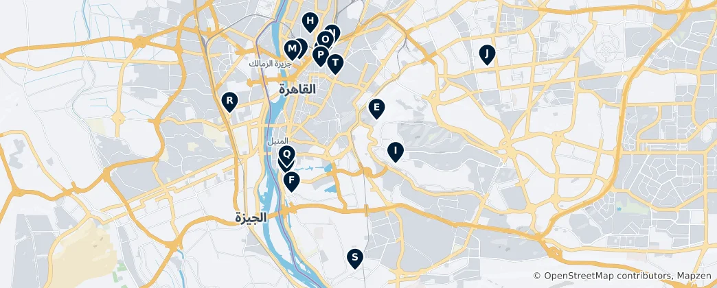 Mapa Christian Heritage of Egypt