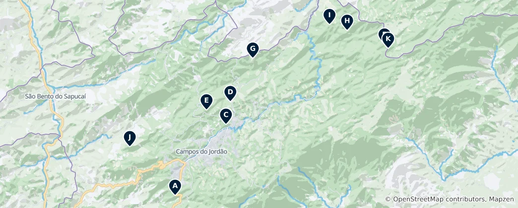 Map of Scenic Viewpoints and Peaks