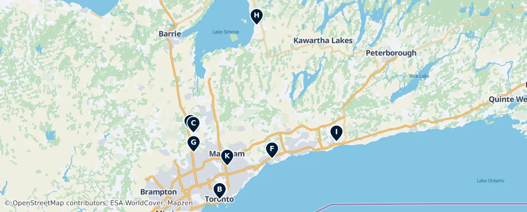 Greater Toronto Area Religious Sites — Mappa
