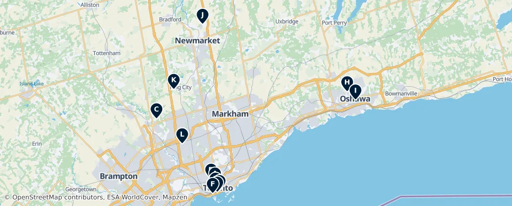 Ontario Museums & Heritage — Térkép