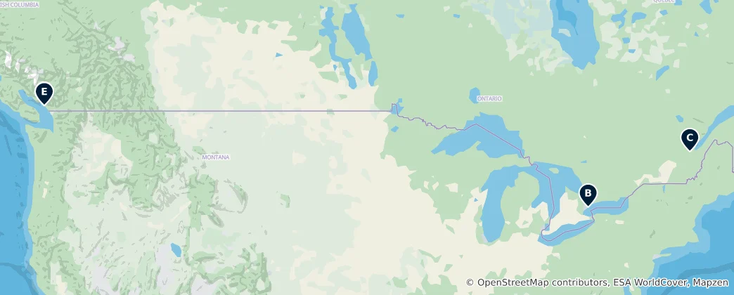Mapa Discover Hidden Gems