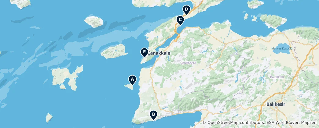 Mapa Religious & Spiritual Sites