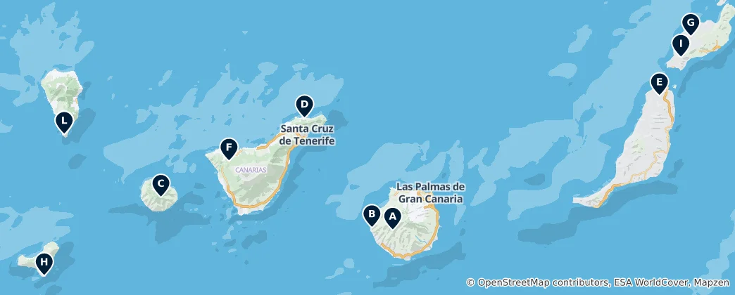 Map of Volcanoes and Peaks