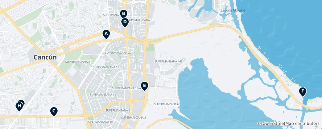 Mapa Nightlife & Bars