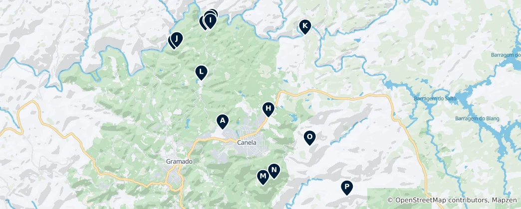 Mappa di Scenic Viewpoints and Peaks