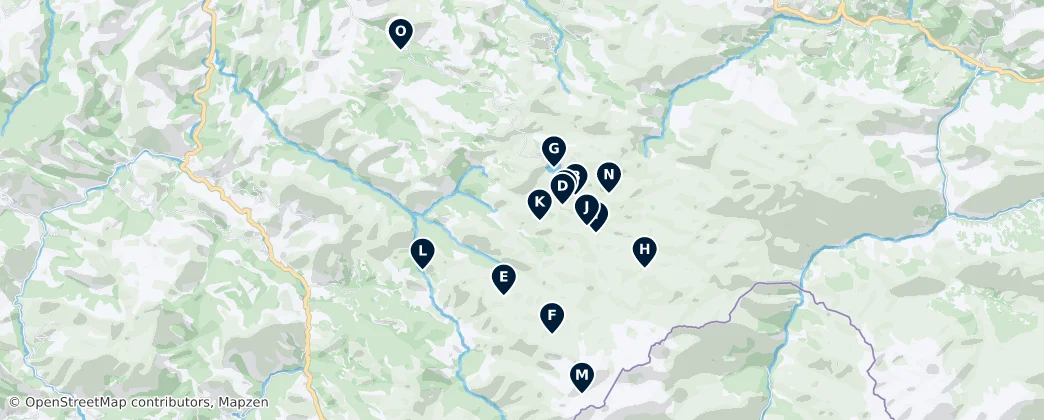 Map of Natural Wonders of Asturias